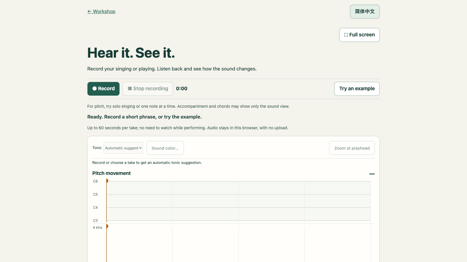 Performance Mirror interface preview